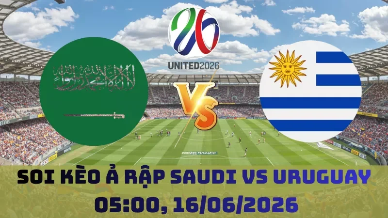 Soi kèo Ả Rập Saudi Vs Uruguay | 05h00 16/06 - World Cup 2026